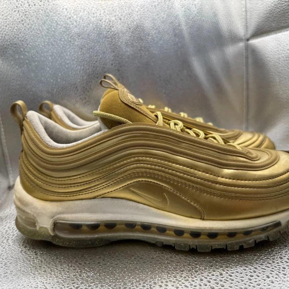 Size 9.5 Nike Air Max 97 Low Womens‎ Olympic Gold Athletic Sneaker CJ0625-700